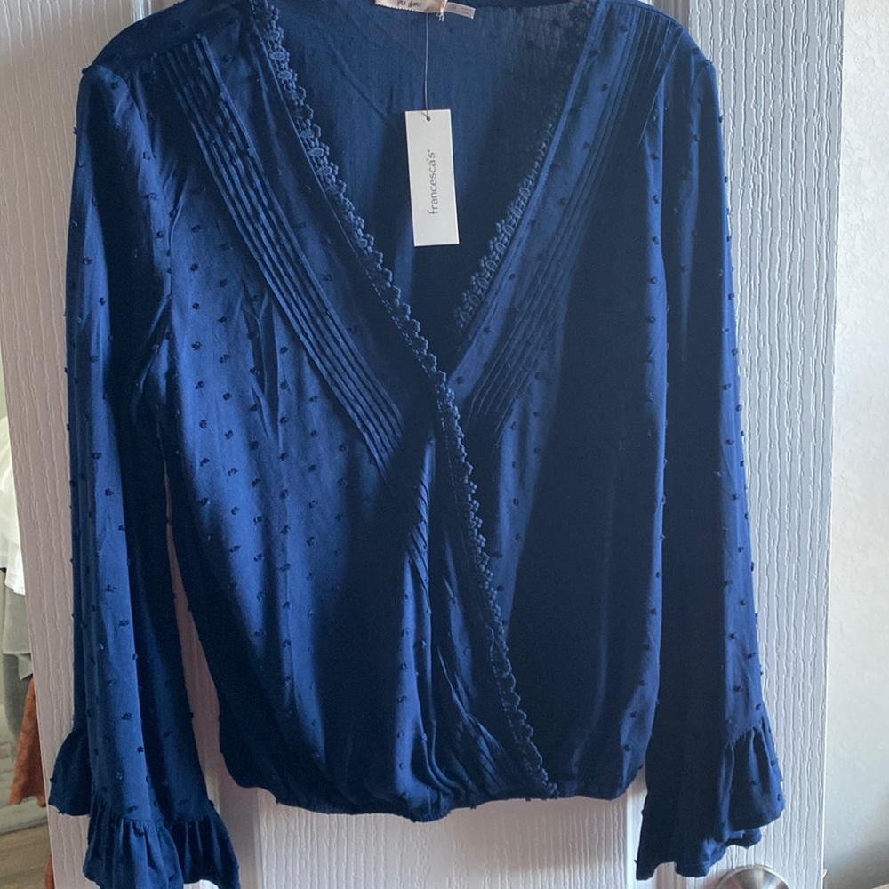 Francesca’s navy long sleeve top